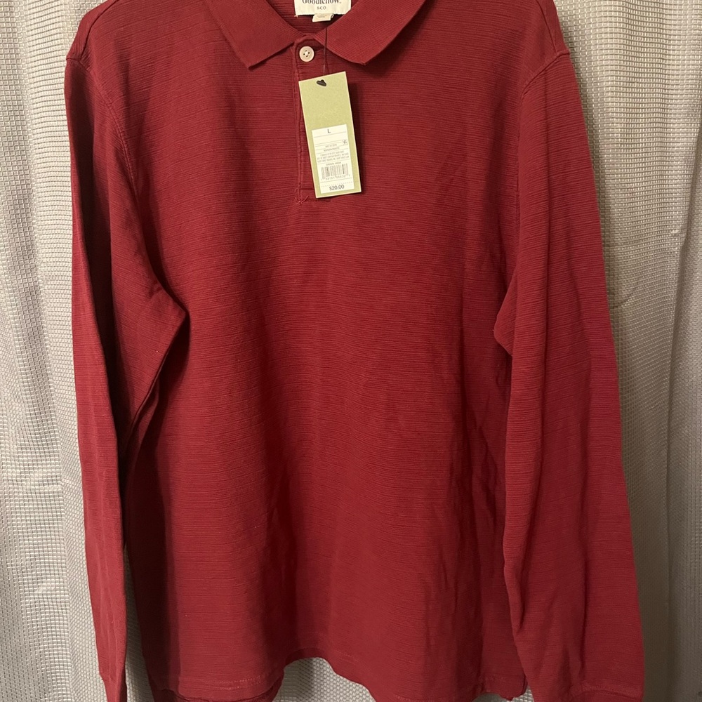 Goodfellow & Co Maroon Polo Shirt Classic Design